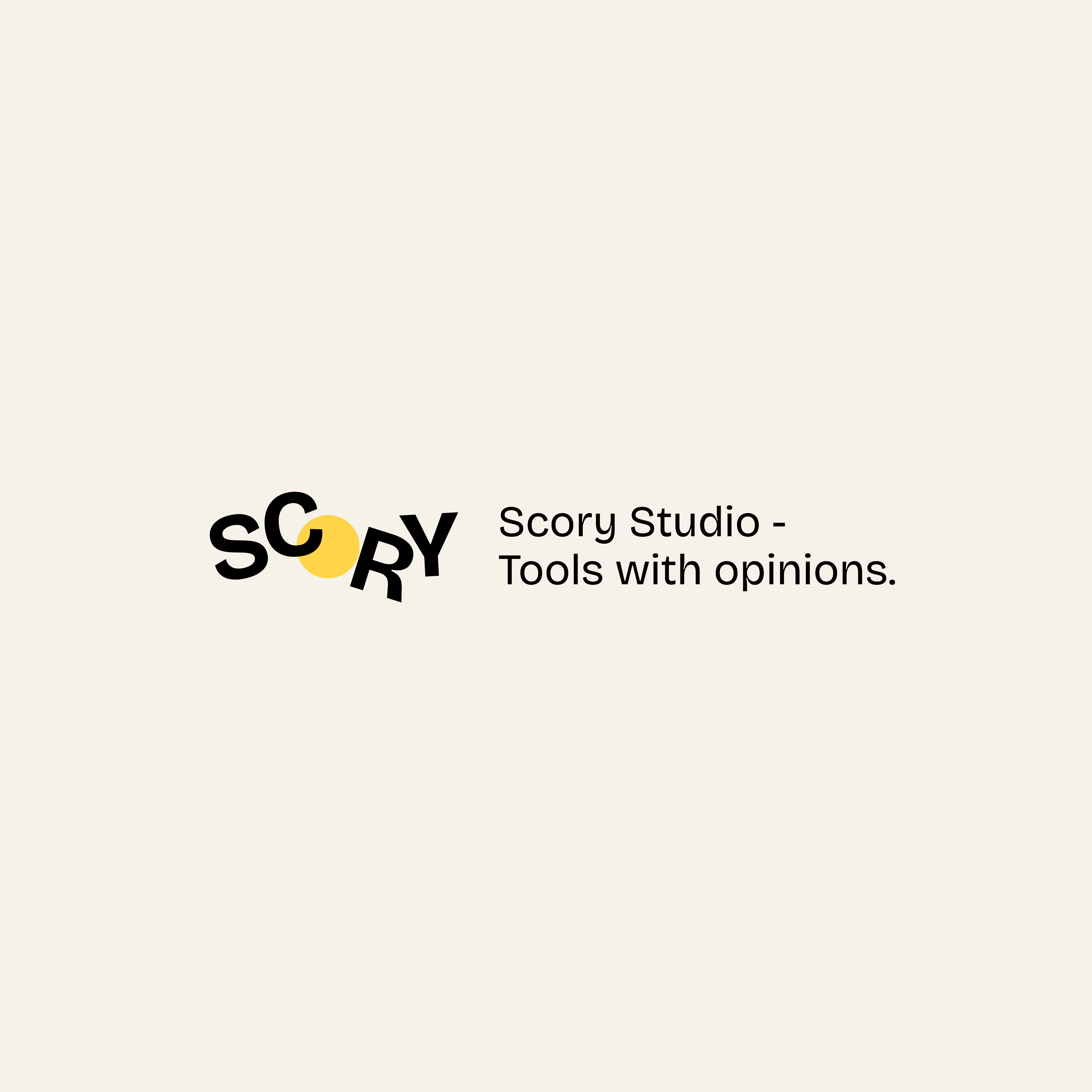 Scory Studio — Tools with opinions